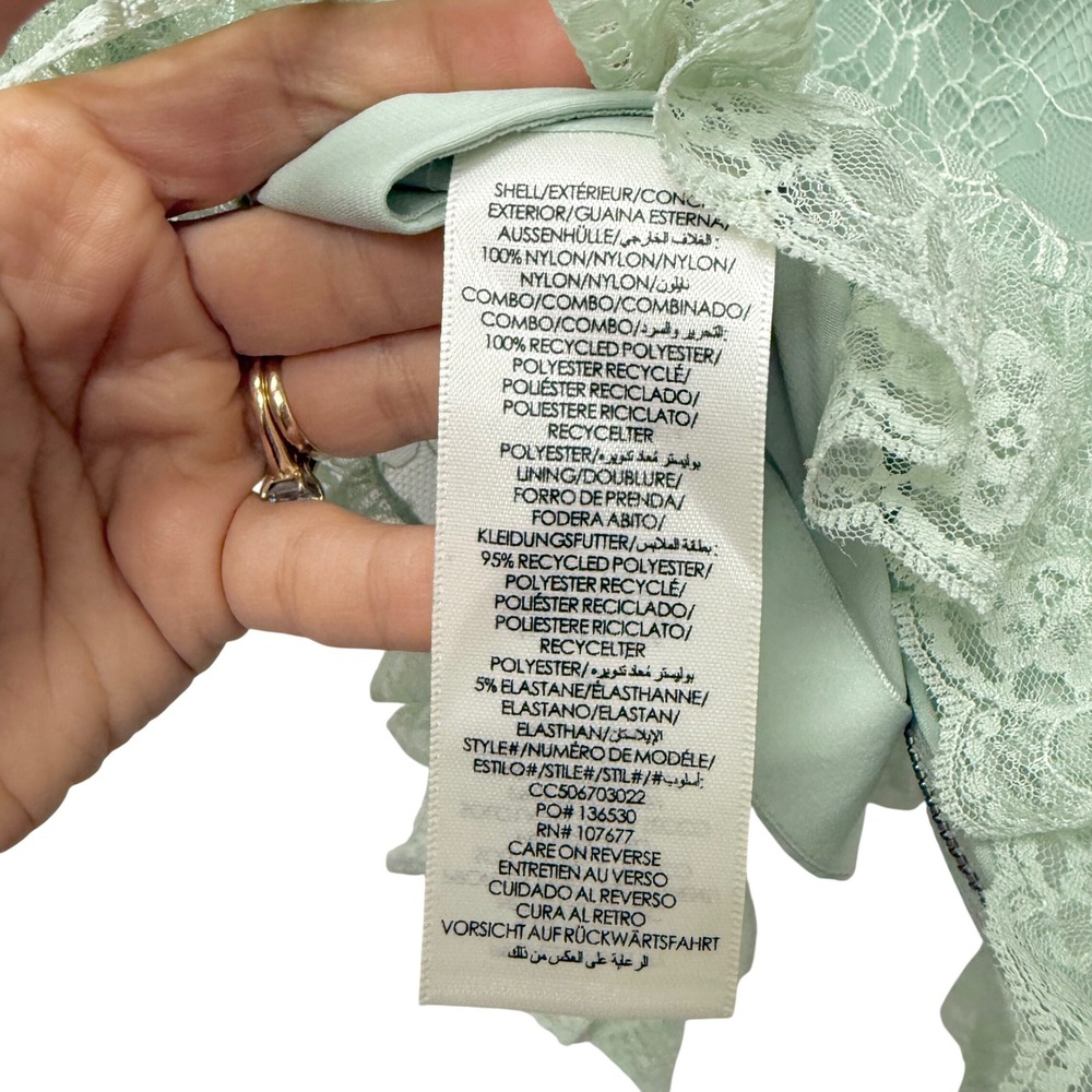 ALICE‎ + OLIVIA  Alessia Lace Top in Green Size 10 NWT - Picture 10 of 13